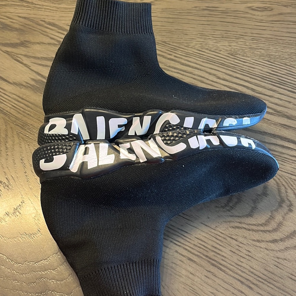 Men- Balenciaga speed recycled knit graffiti sneaker
